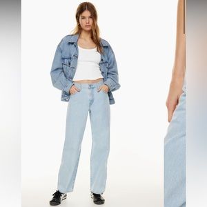 Levi’s baggy dad jeans light blue